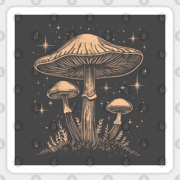 Spore Symphony Mushroom Sticker by FanFreak